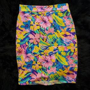 Tropical Pencil Skirt